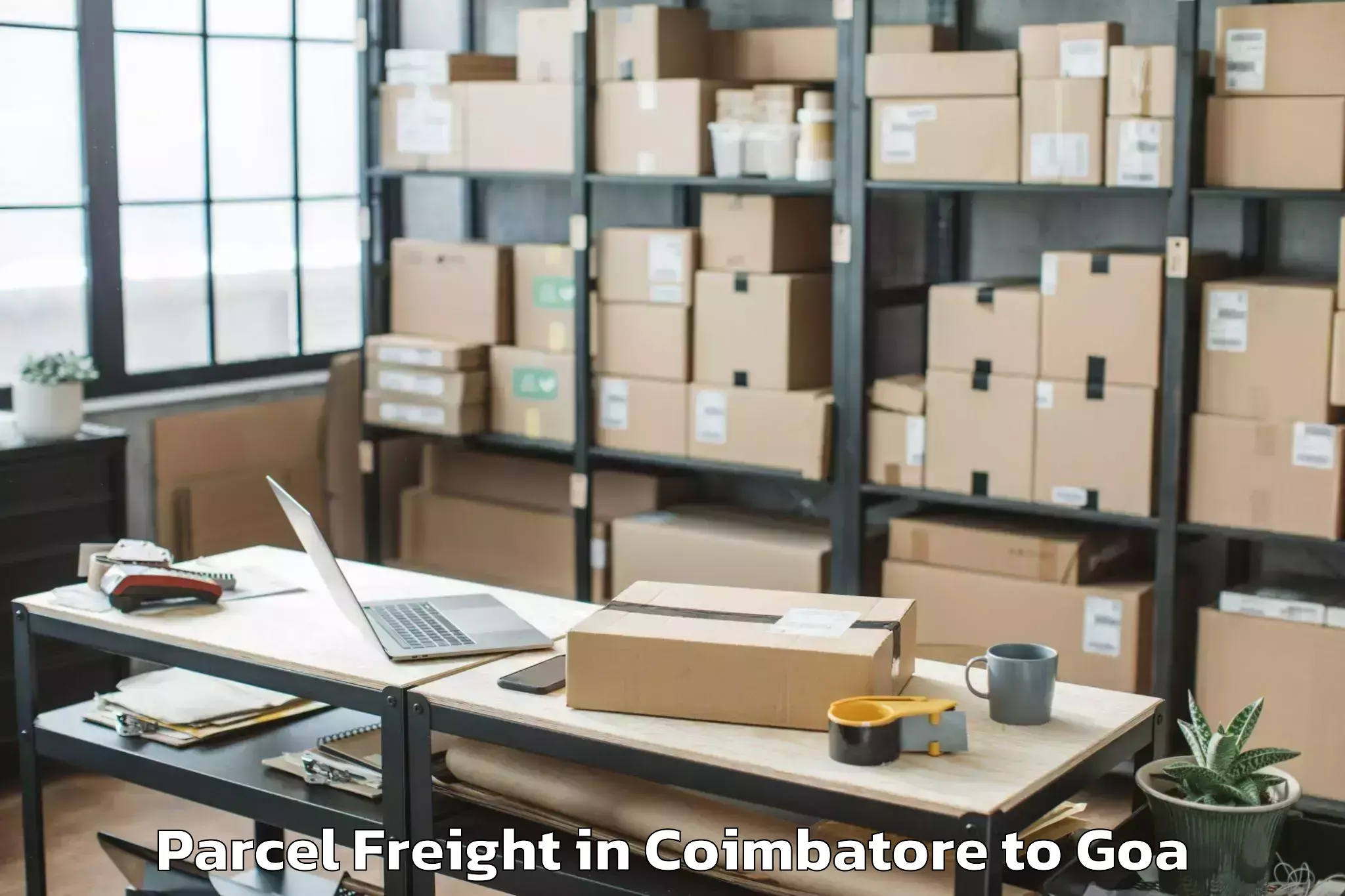 Efficient Coimbatore to Goa University Parcel Freight